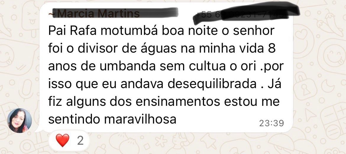 Depoimento de aluno da Comunidade Magia de Terreiro