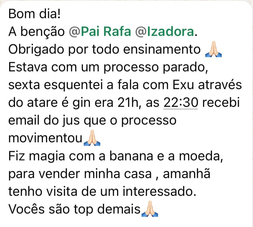 Depoimento de aluno da Comunidade Magia de Terreiro