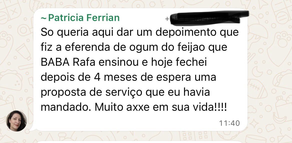 Depoimento de aluno da Comunidade Magia de Terreiro