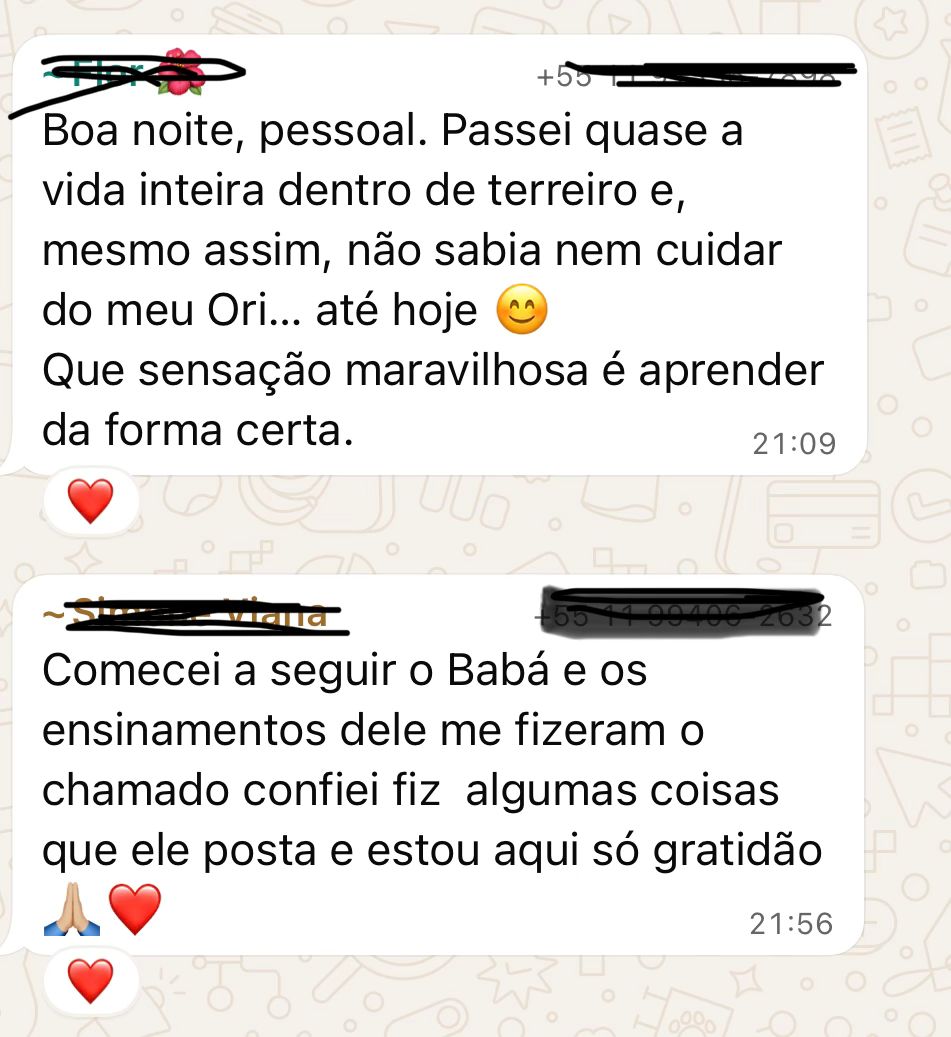Depoimento de aluno da Comunidade Magia de Terreiro